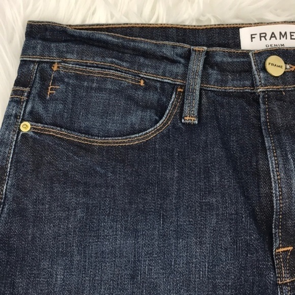 FRAME DENIM Raw Hem Catamaran Jean Skirt sz 27 - Picture 5 of 15